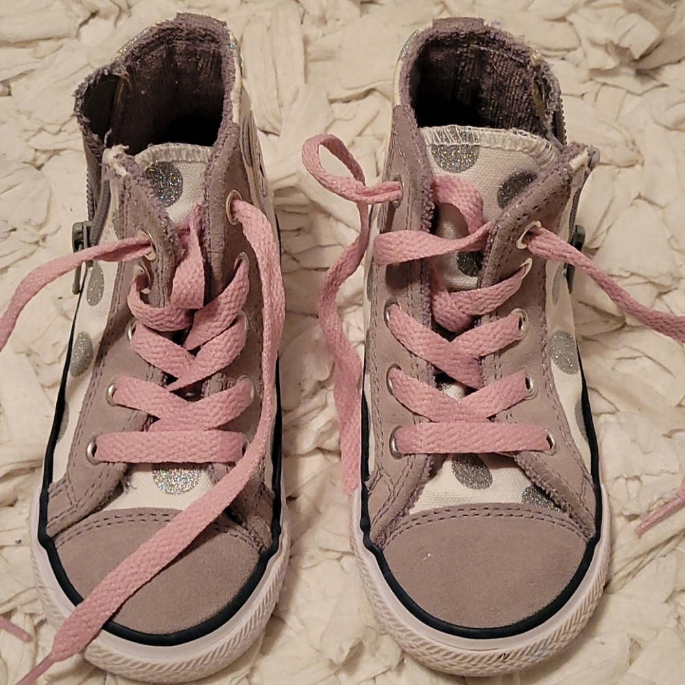 Toddler girl converse high tops